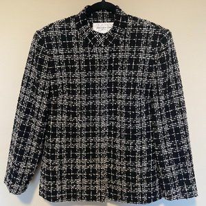 Black Jones New York Suit Jacket with zipper